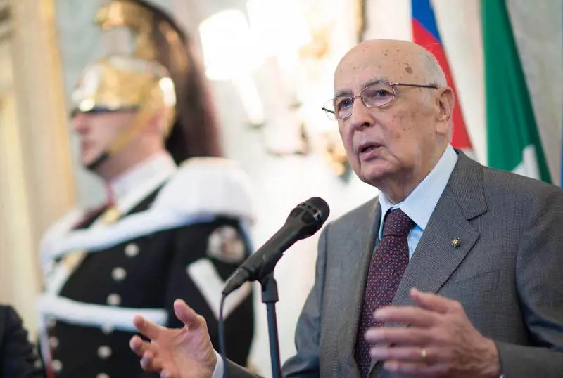Il presidente della Repubblica, Giorgio Napolitano