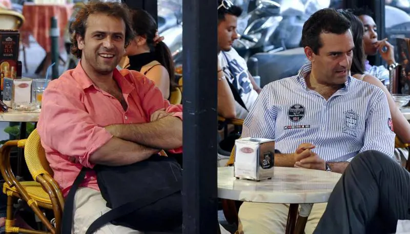 Il sindaco di Napoli Luigi de Magistris con il fratello Claudio
