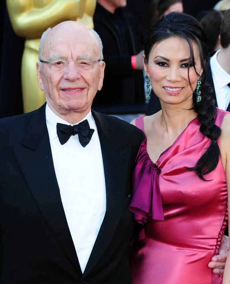 Rupert Murdoch e l'ex moglie Wendi Deng