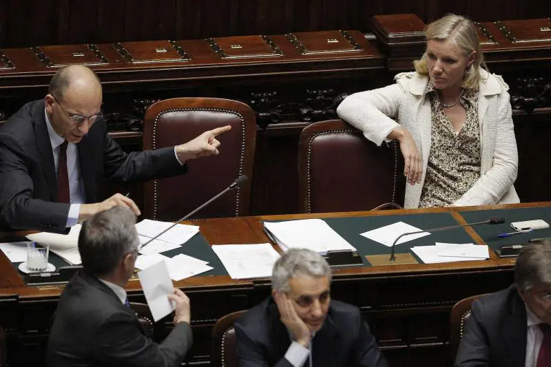 Il premier Enrico Letta e il ministro dello Sport Josefa Idem