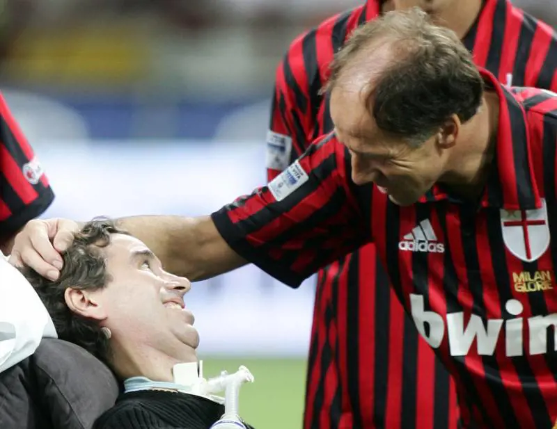 Il saluto di Franco Baresi a Stefano Borgonovo