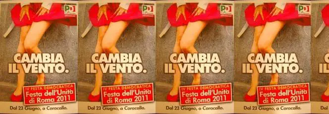Il cartellone della Festa dell'Unità 2011 che fece scandalo