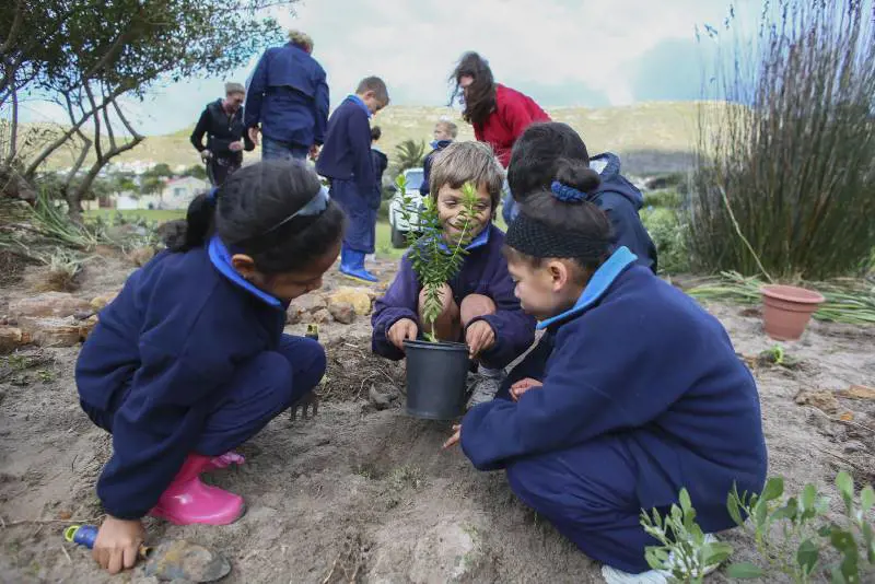 A Cape Town, bambini impegnati in opere socialmente utili per celebrare il compleanno