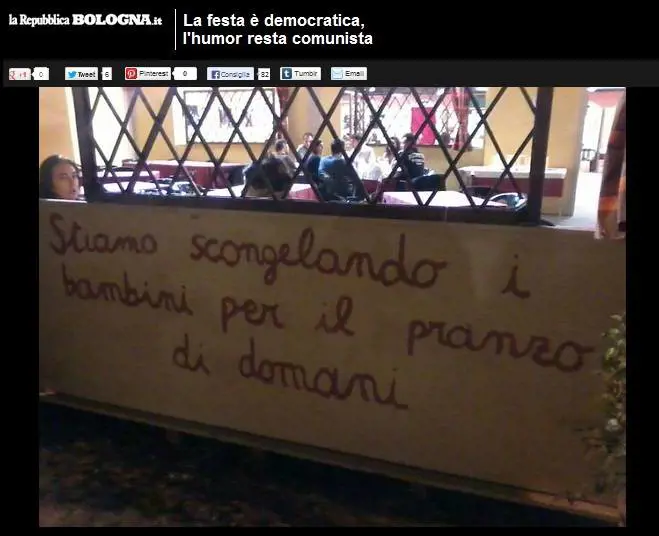 Ritaglio tratto dal sito Repubblica.it