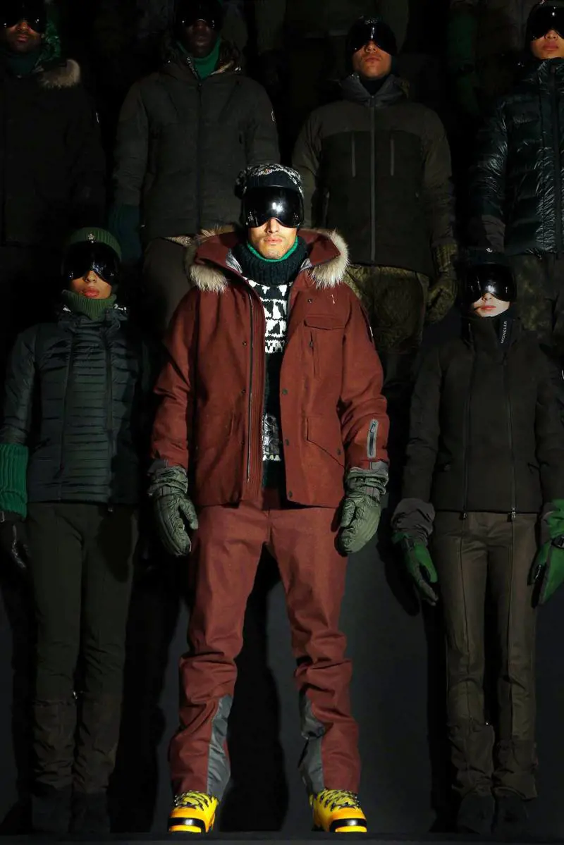 Uno momento della presentazione della collezione autunno/inverno 2013 di Moncler Grenoble