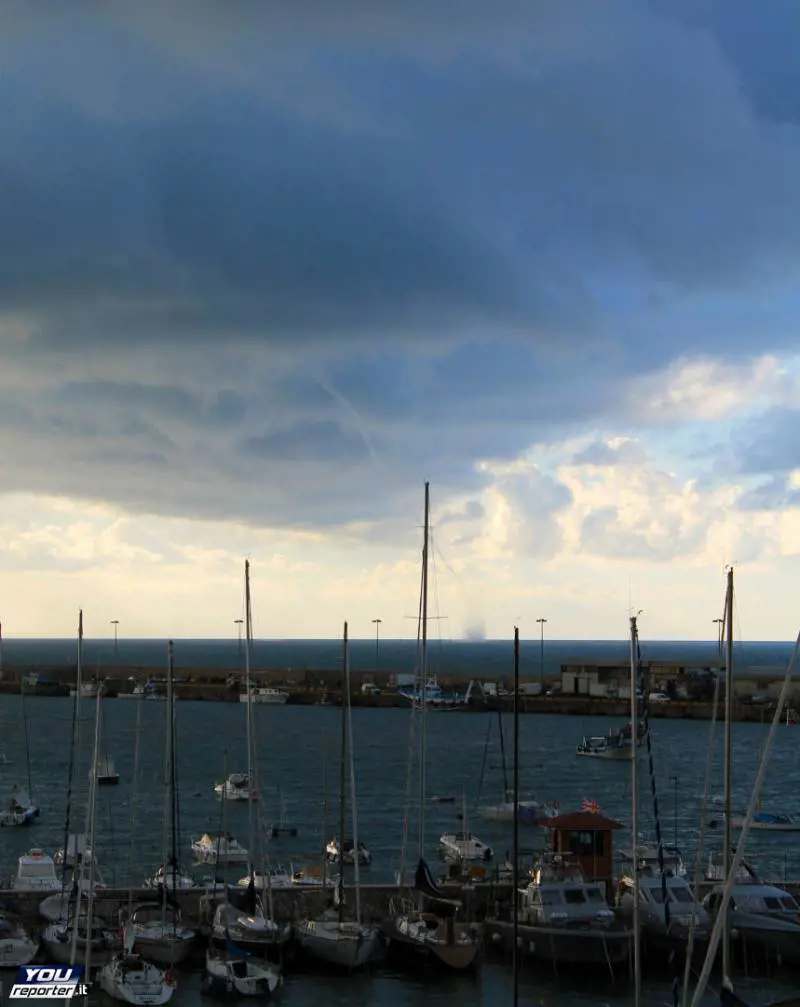 Tromba d'aria ad Anzio