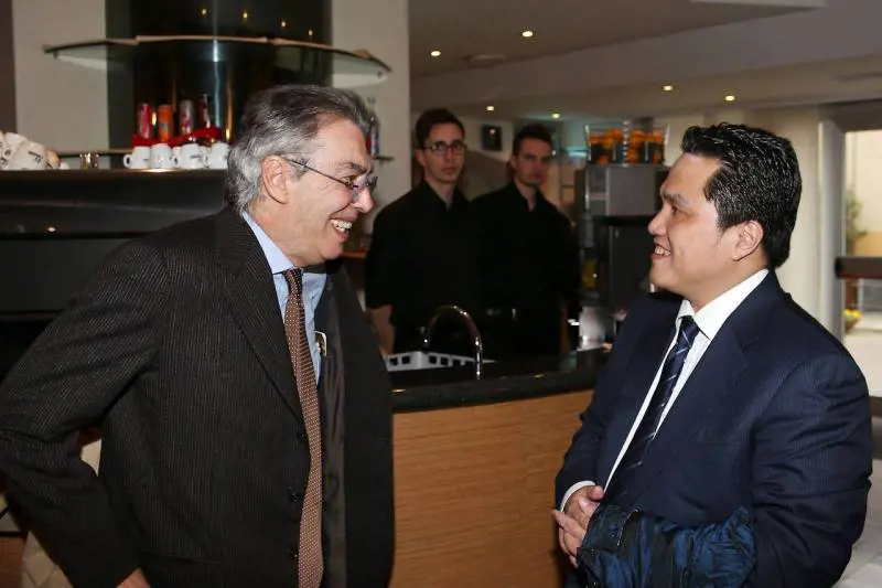 Moratti e Thohir ad Appiano Gentile