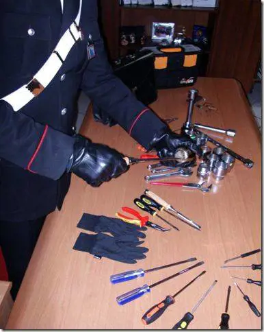 Il sequestro dei grimaldelli bulgari
