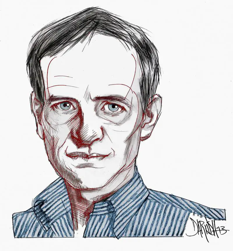 Bruce Chatwin disegnato da Dariush