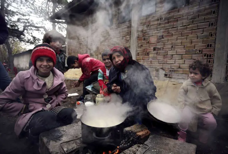 Profughi siriani nel campo di Harmanli (Bulgaria)