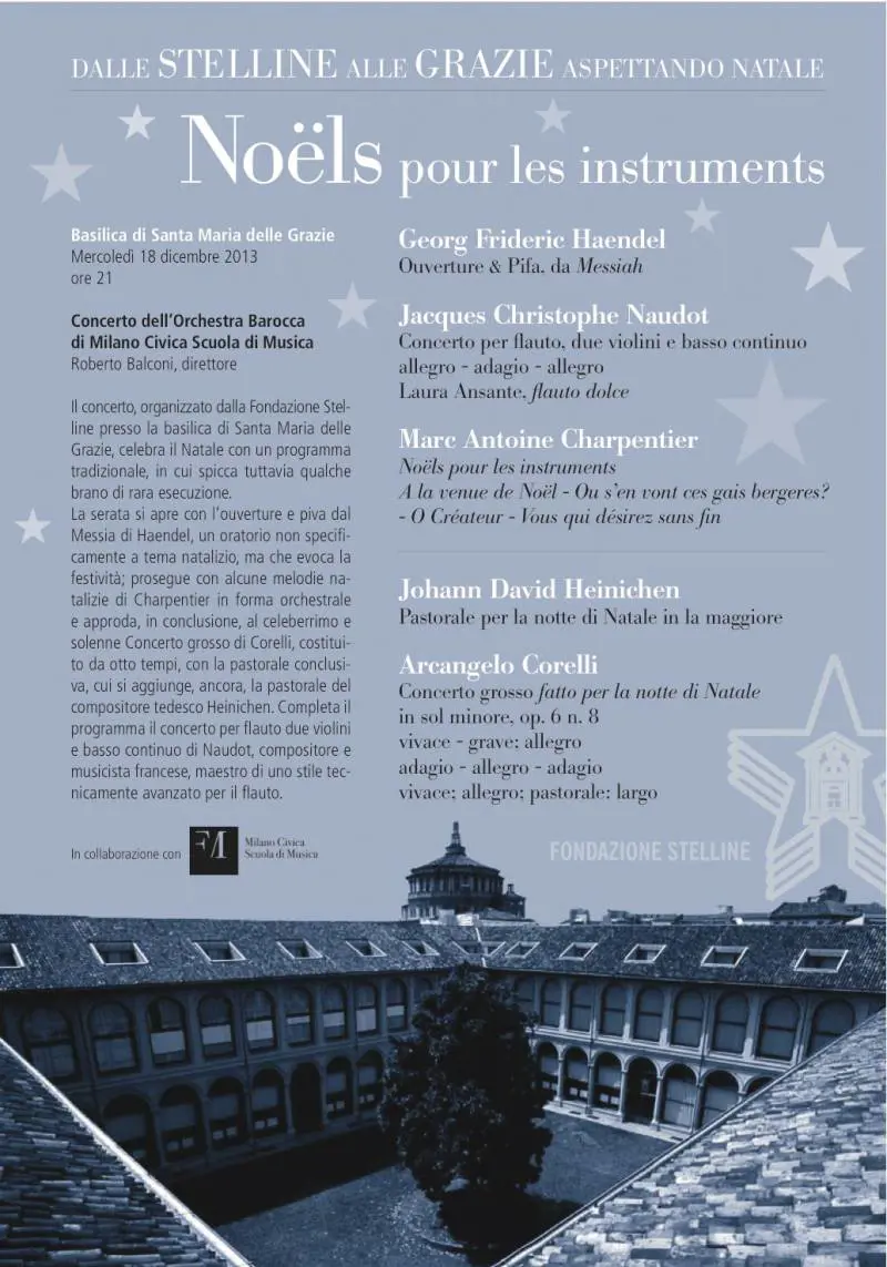 Dalle Stelline alle Grazie, concerto di Natale e mostre