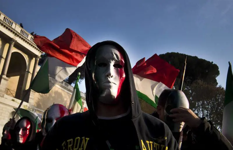 Movimento dei Forconi in piazza a Roma