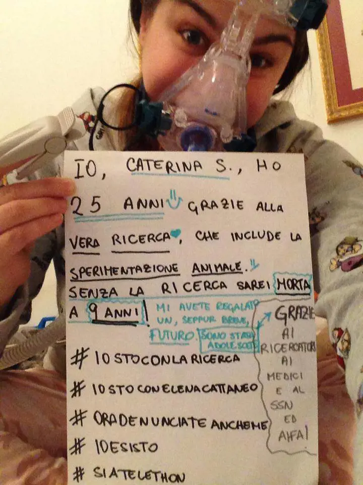 Caterina Simonsen, in una foto pubblicata su Facebook