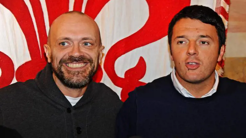 Max Pezzali e Matteo Renzi a Firenze