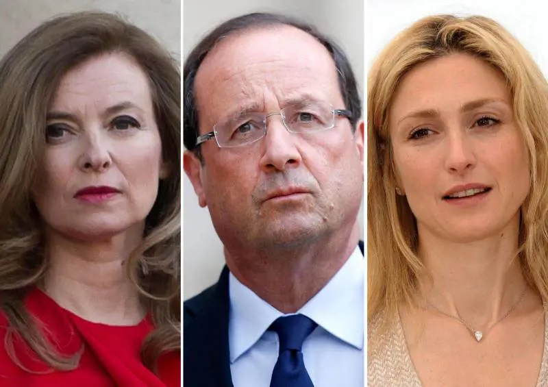Valérie Trierweiler, François Hollande e Julie Gayet