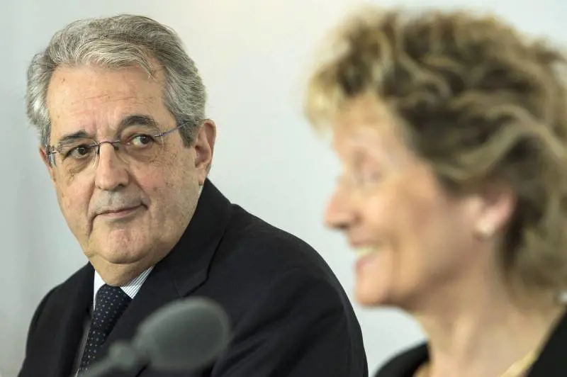 Fabrizio Saccomanni con Eveline Widmer-Schlumpf