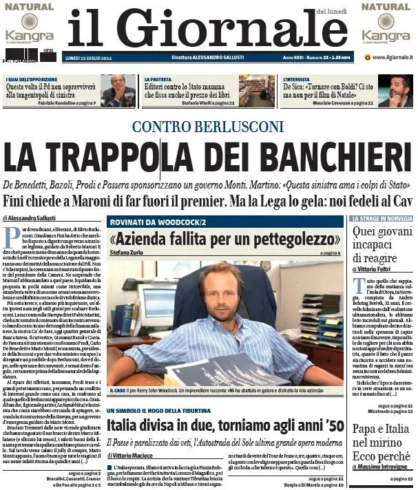 Quando Sallusti anticipava le trame contro il Cav