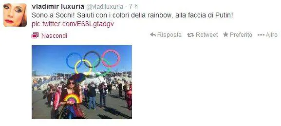 Luxuria in manette a Sochi: "Aveva una bandiera pro gay". Rilasciata dopo alcune ore