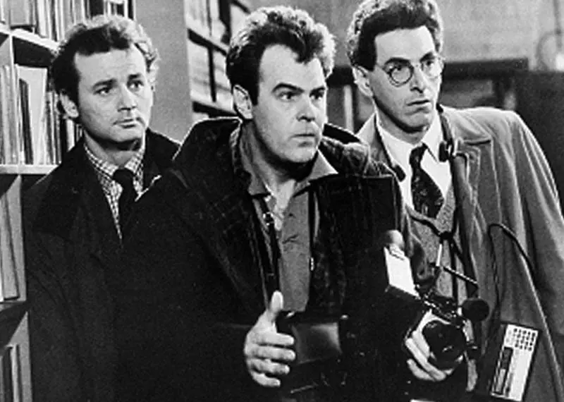 Bill Murray, Dan Aykroyd e Harold Ramis in una scena di Ghostbusters