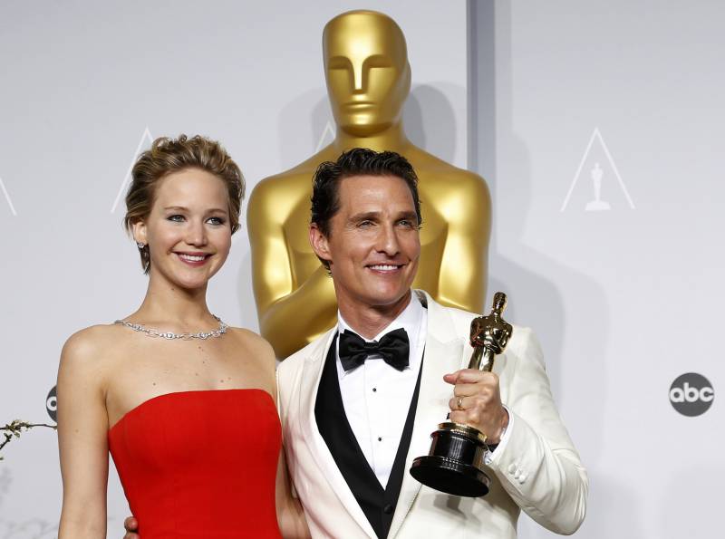Jennifer Lawrence e Matthew McConaughey 