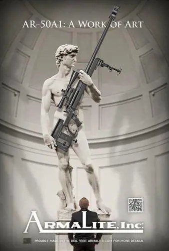 La pubblicità dell'azienda americana ArmaLite