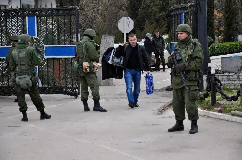 Quartier generale della Marina a Sebastopoli occupato dai russi