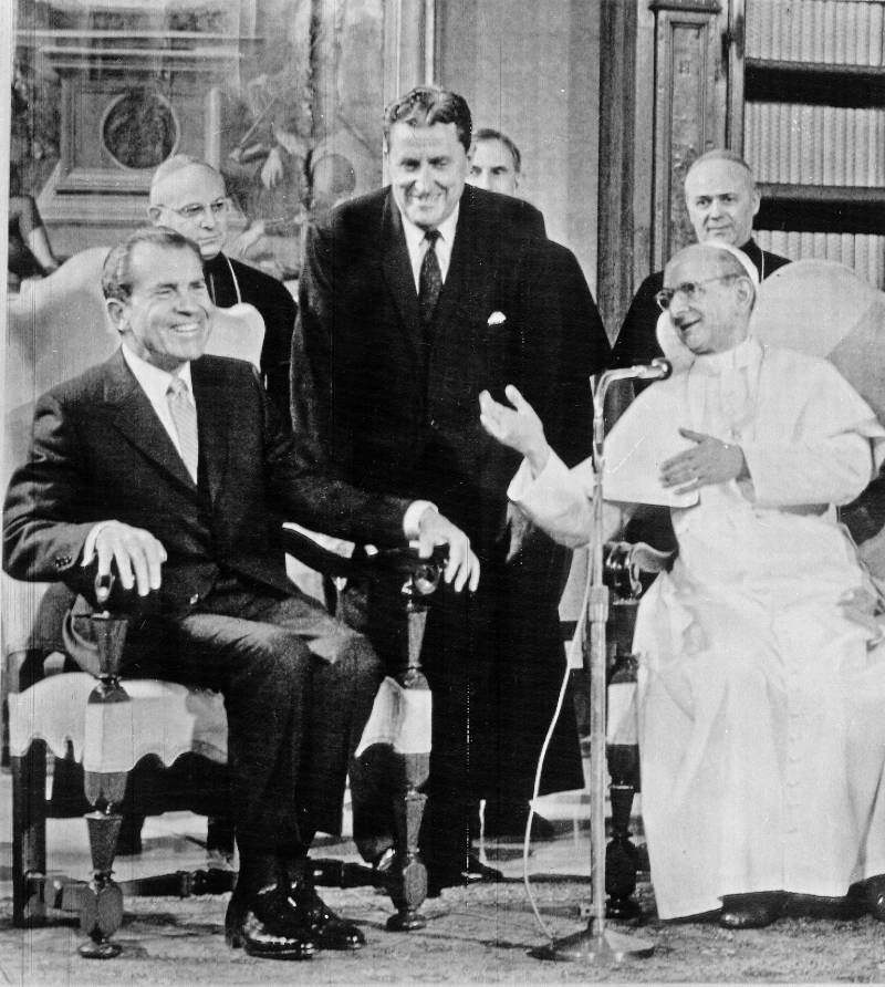 Sempre Paolo VI, questa volta con Richard Nixon, nel 1970