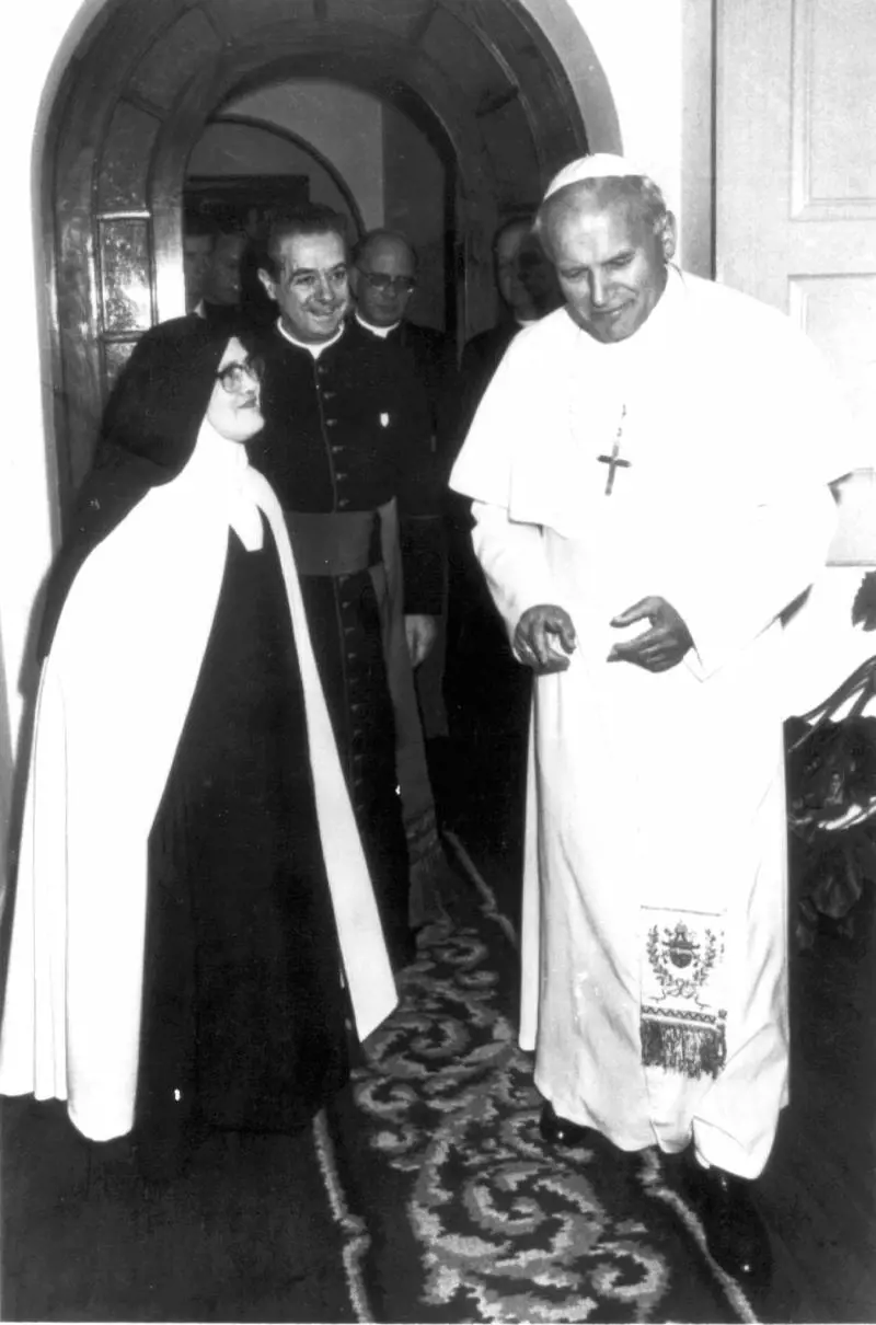 Con Suor Lucia a Fatima, nel 1995
