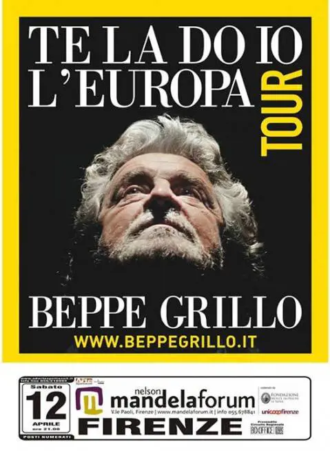 Grillo e lo spettacolo nel palazzetto Mps