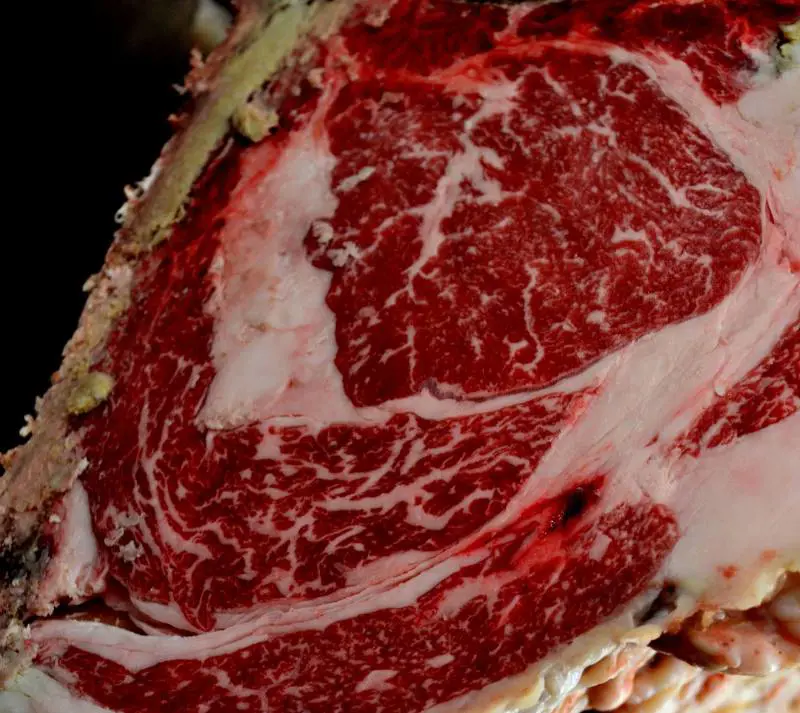 Le inconfondibili venature di marmo del Wagyu