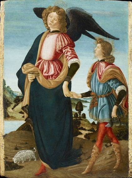Francesco Botticini (Tobiolo e l'angelo) 1480-85 ACBG