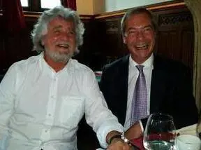 Beppe Grillo e Nigel Farage