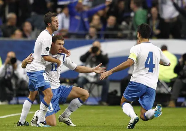 Pjanic e Dzeko, protagonisti della vittoria bosniaca