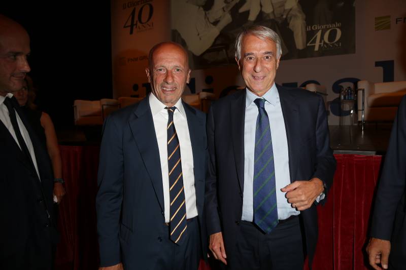 Il direttore de il Giornale, Alessandro Sallusti e il sindaco di Milano, Giuliano Pisapia