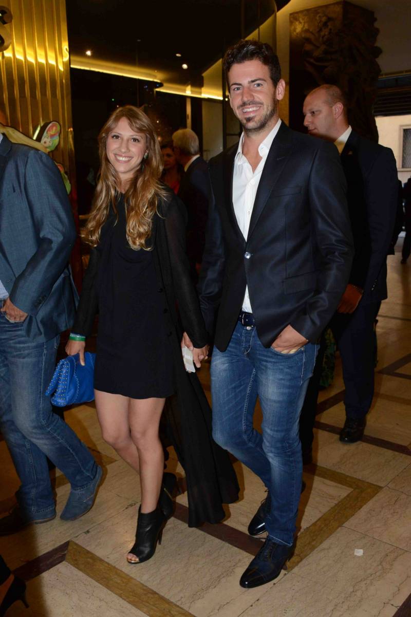 Nicole Berlusconi e il fidanzato Santi 