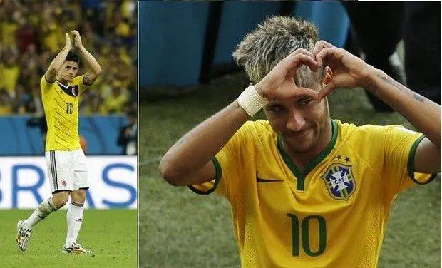 Neymar lancia il guanto di sfida a James Rodriguez