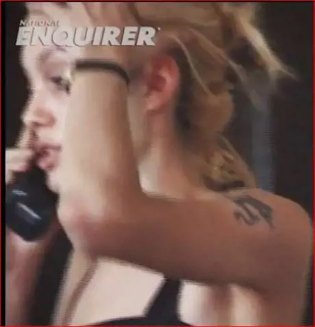 Angelina Jolie nel video pubblicato dal National Enquirer