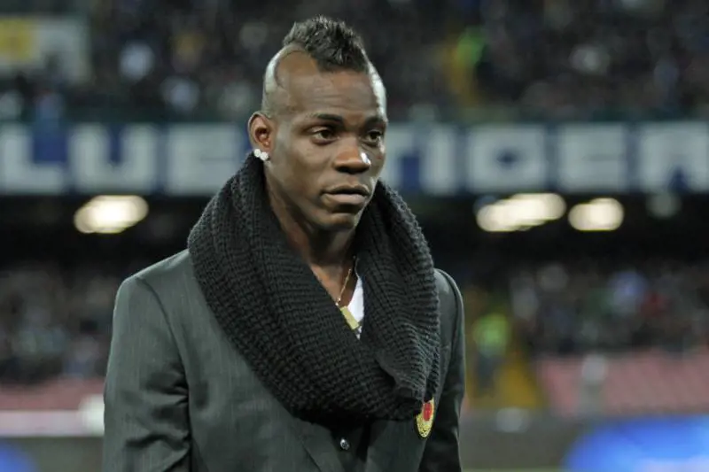 Mario Balotelli fotografato al San Paolo per Napoli-Milan