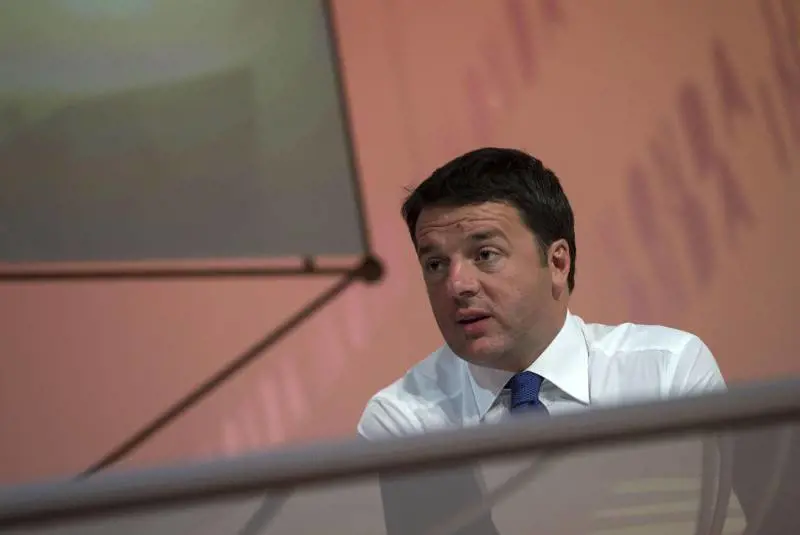 Matteo Renzi durante la trasmissione su La7