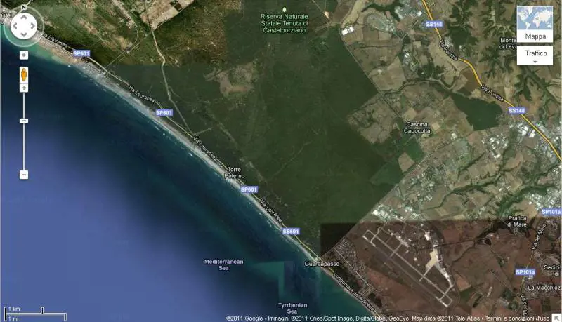 La spiaggia privata di Napolitano