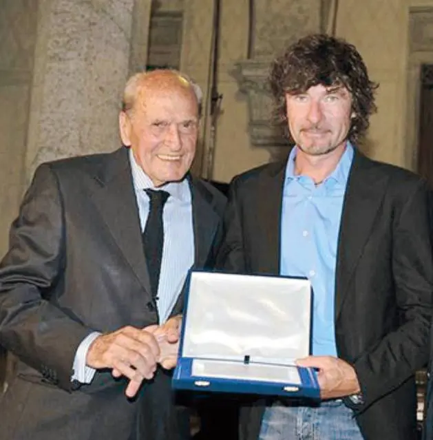 Gianni Bugno con Alfredo Martini