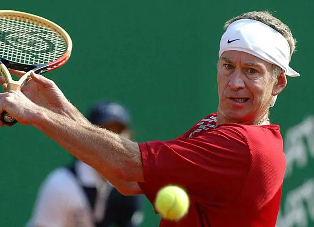 L'americano John Mcenroe, il più atteso tra i "Fantastici 4"