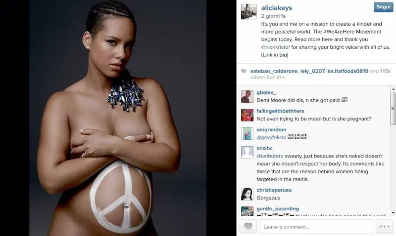 Alicia Keys senza veli (per una buona causa)