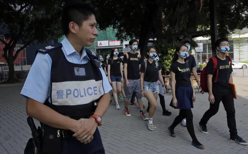 Manifestazione studentesca a Hong Kong