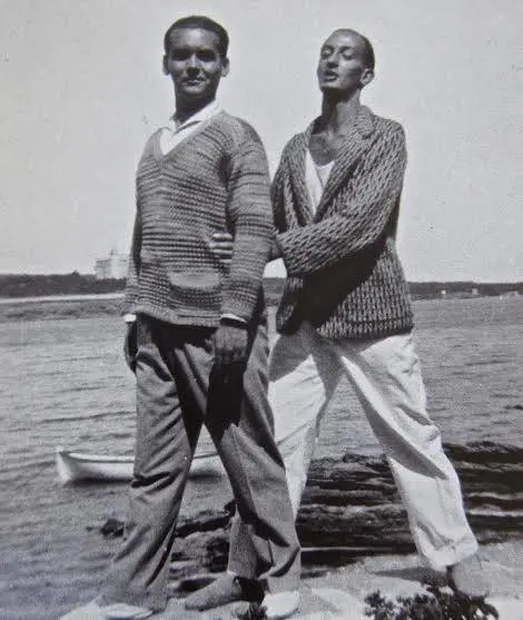 Indro Montanelli con l'amico di gioventù Salvador Dalì