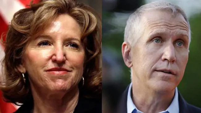 Kay Hagan e lo sfidante repubblicano Thom Tillis
