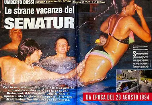 Rosy Mauro e Bossi (Vanity Fair)