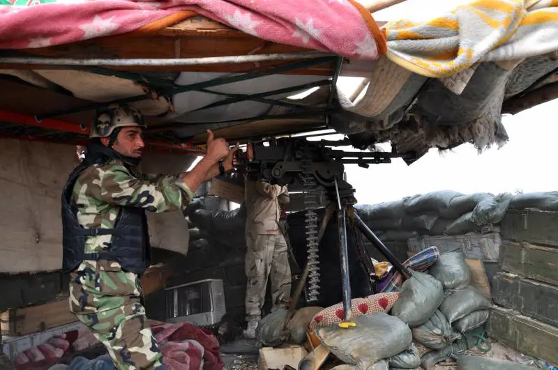 Postazione in prima linea a Tikrit 