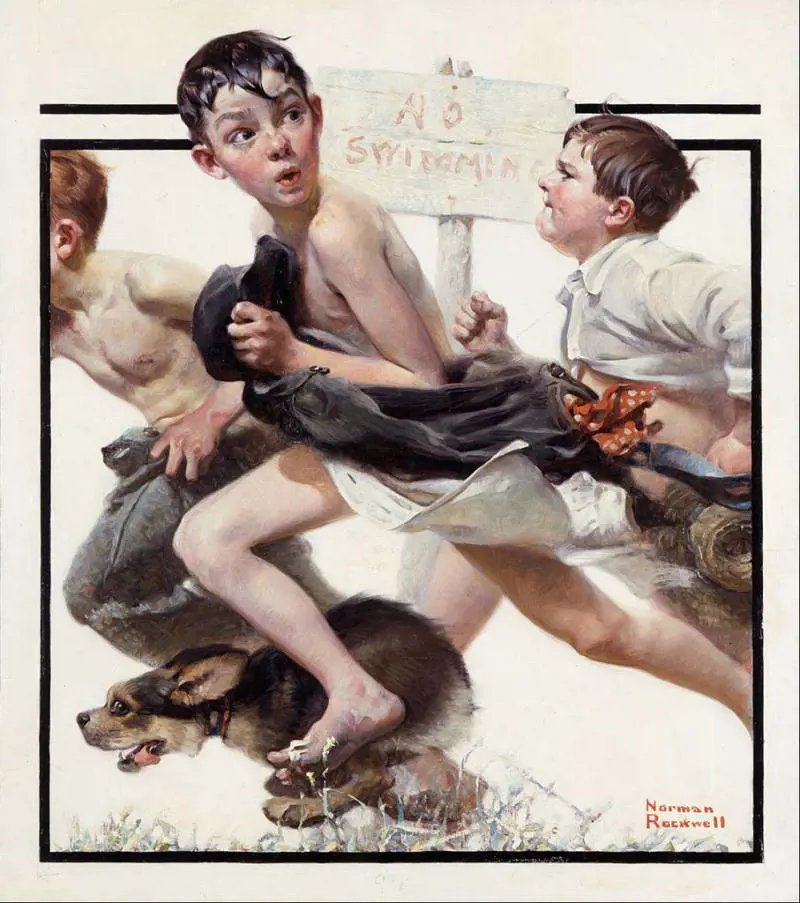 I romani incantati da Rockwell, l'illustratore che disegnò il volto quotidiano degli Usa