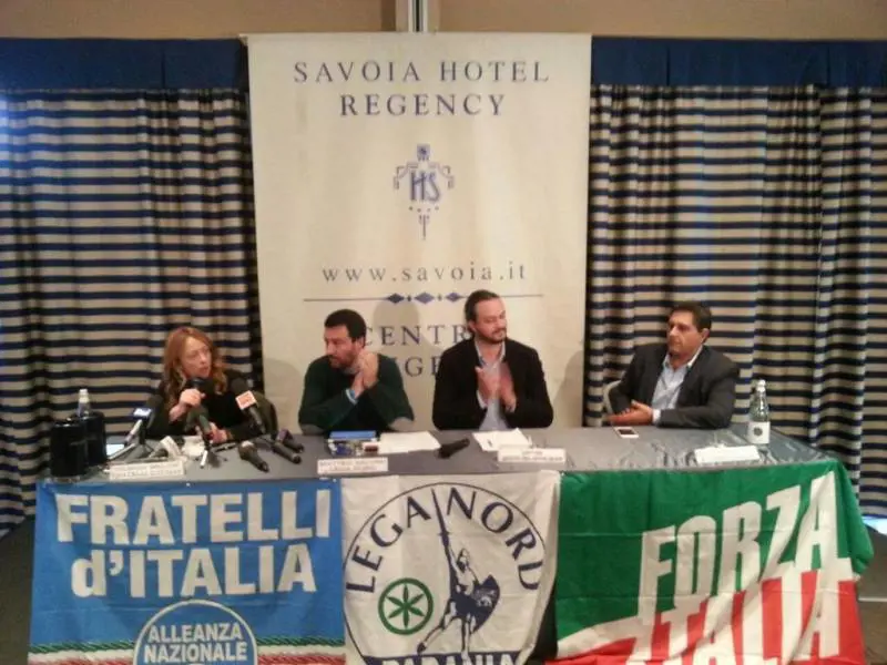 Meloni, Salvini, Fabbri e Toti